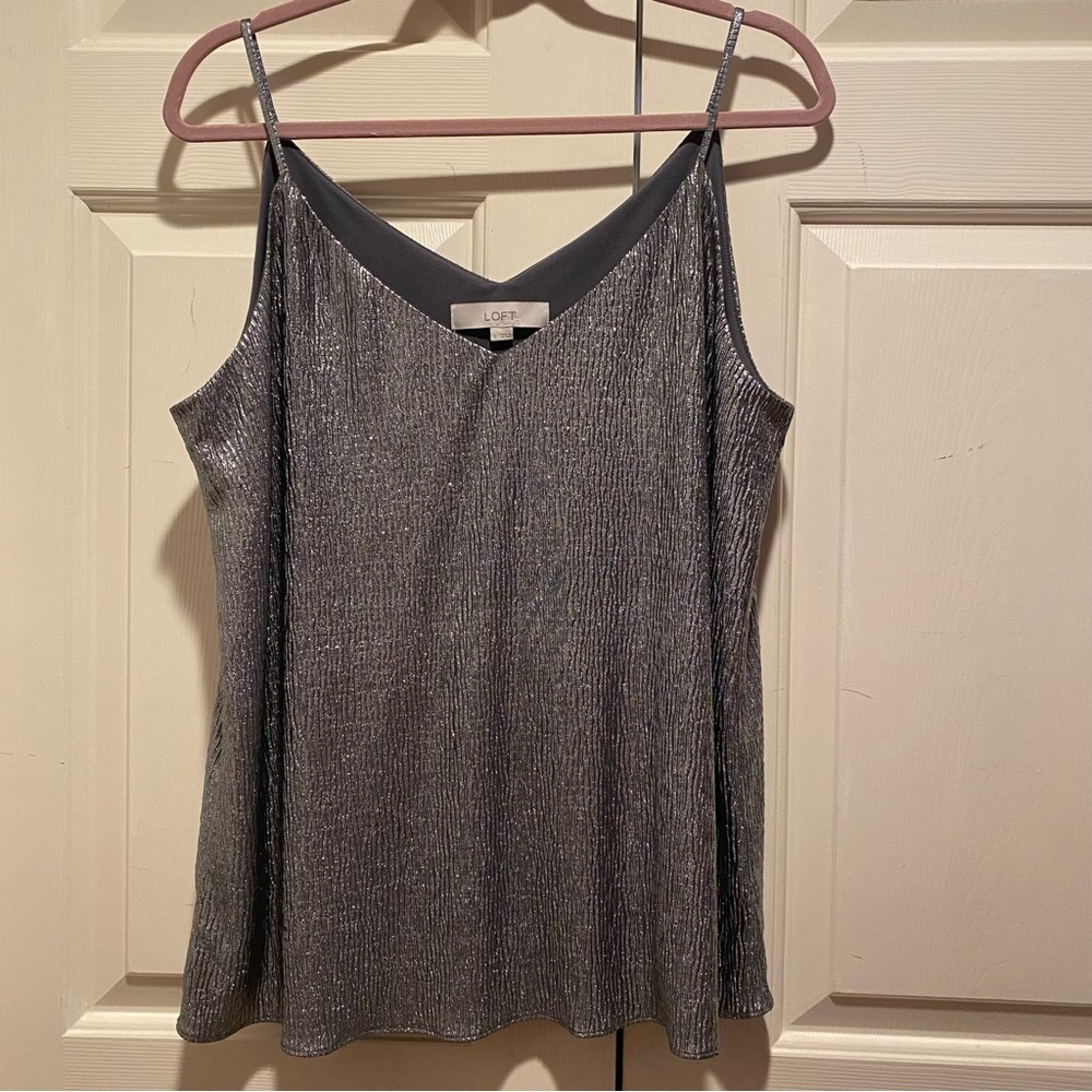 Lightweight Fun Silver Tank Top